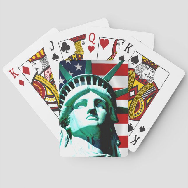 Jeu De Cartes Statue de la liberté, New York (dos)