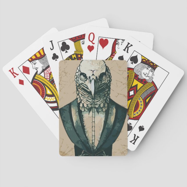 Jeu De Cartes Statue de l'aigle à Bald Aristocrat (dos)