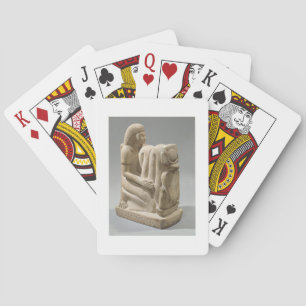 Jeu De Cartes Statue de Setau présentant la déesse de cobra Nekh