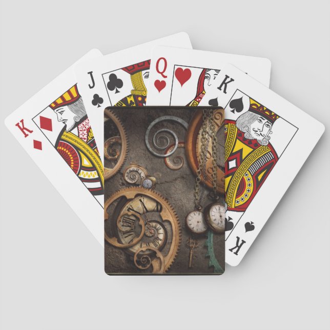 Jeu De Cartes Steampunk - Abstract - Time is complicated (dos)