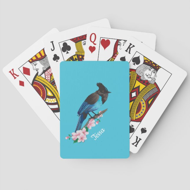 Jeu De Cartes Steller's Jay Bicycle Lecture Cartes (dos)