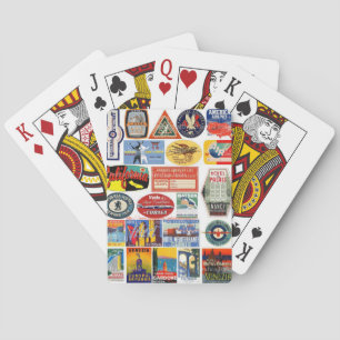 Jeu De Cartes "Stickers Vintage voyage"
