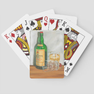 Jeu De Cartes Still Life with Scotch par Jennifer Goldberger
