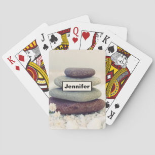 Jeu De Cartes Stones empilées Méditative Cairn