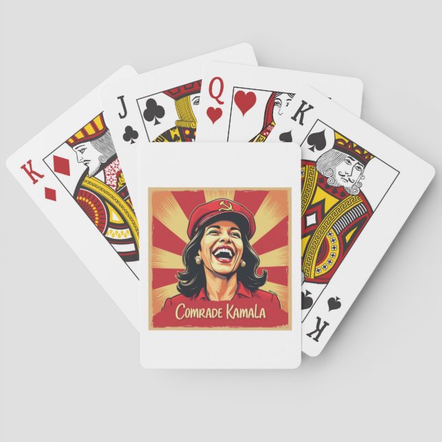 Jeu De Cartes Stop Kamunism Harris Walz 2024 Camarade Kamala (dos)