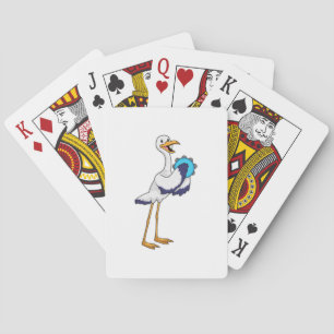 Jeu De Cartes Stork en musicien avec Tambourine