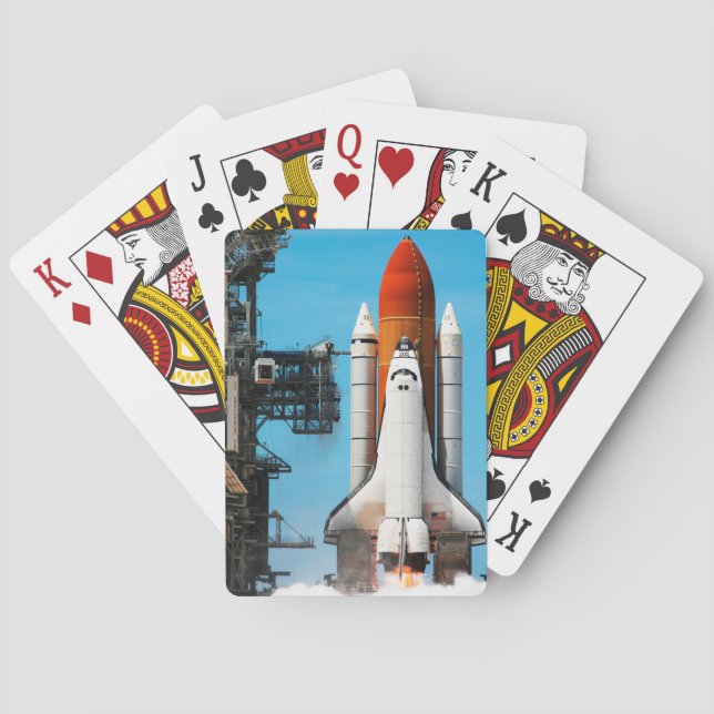 Jeu De Cartes STS-135 Navette spatiale Atlantis Levant (dos)