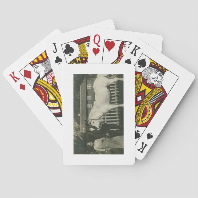 Jeu De Cartes Style Antique Paysans Norvégiens Jouer Des Cartes (dos)
