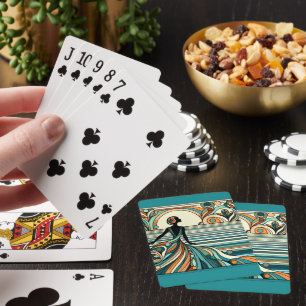 Jeu De Cartes Style Art Déco Abstrait