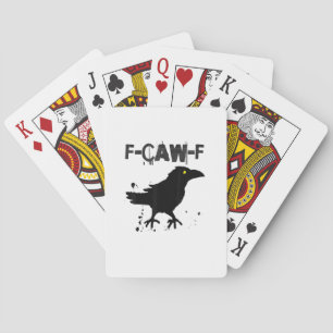 Jeu De Cartes Style Créatif Humour Corbeau F Café Grunge