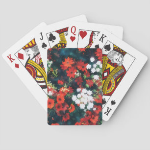 Jeu De Cartes Style vintage Jardin Floral Joli Jouer Cartes