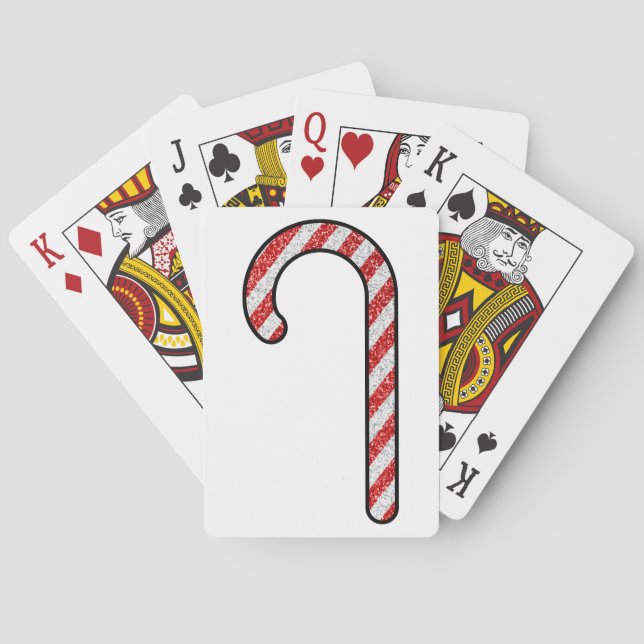 Jeu De Cartes Sucre de canne parties scintillant (dos)
