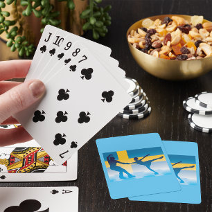 Jeu De Cartes Suédoise Figure Skaters Jouer Des Cartes