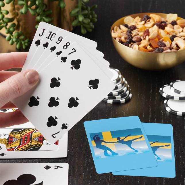 Jeu De Cartes Suédoise Figure Skaters Jouer Des Cartes (Créateur téléchargé)