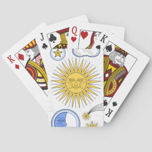 Jeu De Cartes Sun vintage et lune