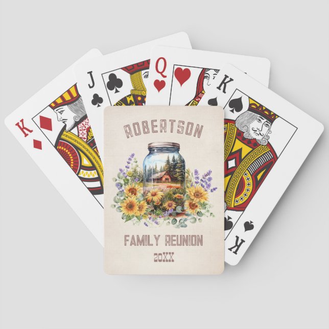 Jeu De Cartes Sunflower Forest Family Reunion Cartes de jeu (dos)