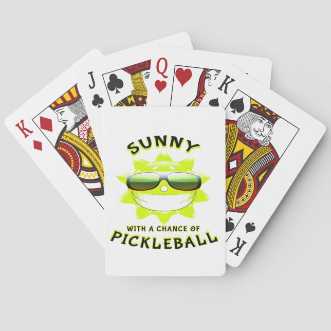 Jeu De Cartes Sunny avec une chance de PickleBall (dos)
