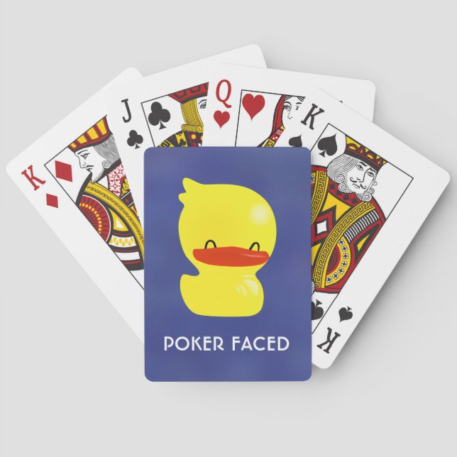 Jeu De Cartes Super Cute Poker Face À Ducky Playing Cartes (dos)