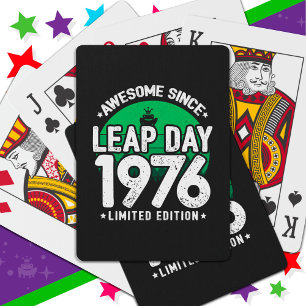 Jeu De Cartes Super depuis 1976 Leap Année Jour Février 29 Anniv