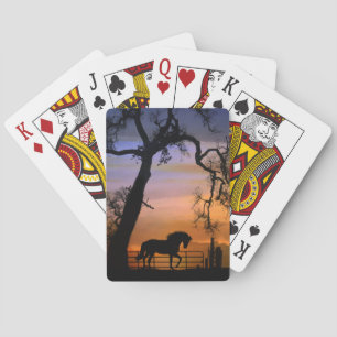 Jeu De Cartes Super mignon Horse et Arbre Cartes de jeu