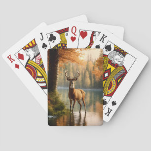 Jeu De Cartes Superbe canard à douze points dans les eaux d'auto