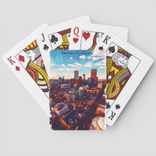 Jeu De Cartes Superbe vue de Denver Colorado City