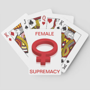 JEU DE CARTES SUPRÉMATIE FEMELLE