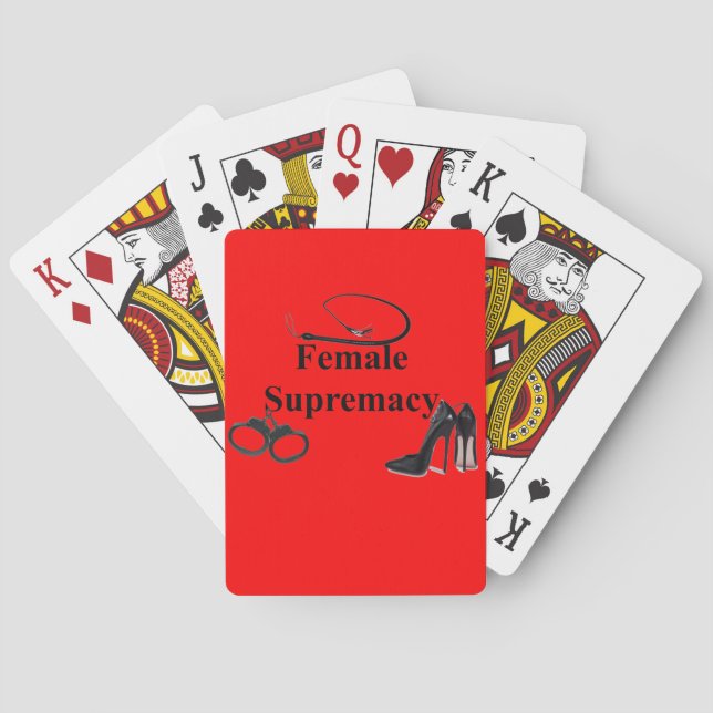 JEU DE CARTES SUPRÉMATIE FEMELLE (dos)