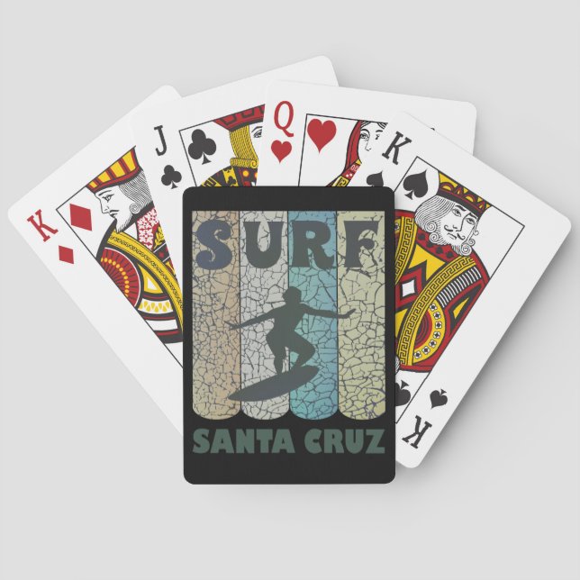 Jeu De Cartes Surf rétro de père Noël Cruz    (dos)