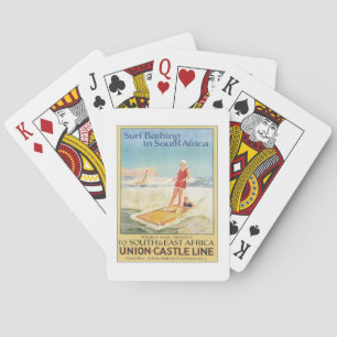 Jeu De Cartes Surf vintage Baignade Afrique du Sud