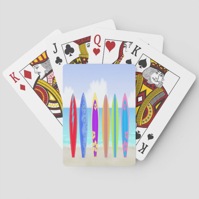 Jeu De Cartes Surfboards Plage Places Places Places Places (dos)