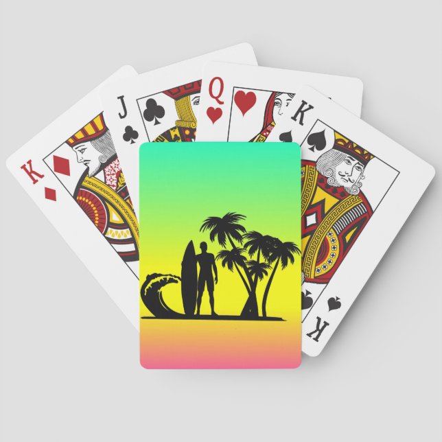 Jeu De Cartes Surfer (dos)