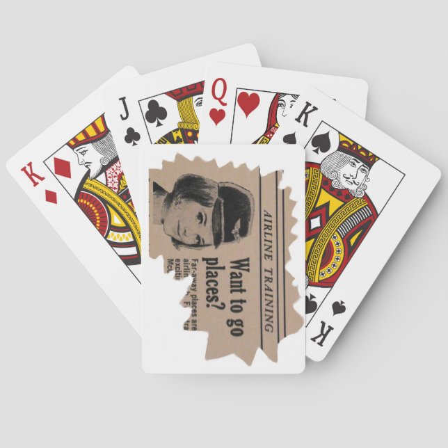 Jeu De Cartes Surveillance vintage (dos)