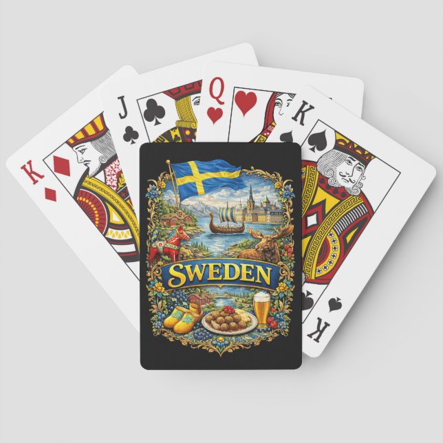 Jeu De Cartes Sweden (dos)