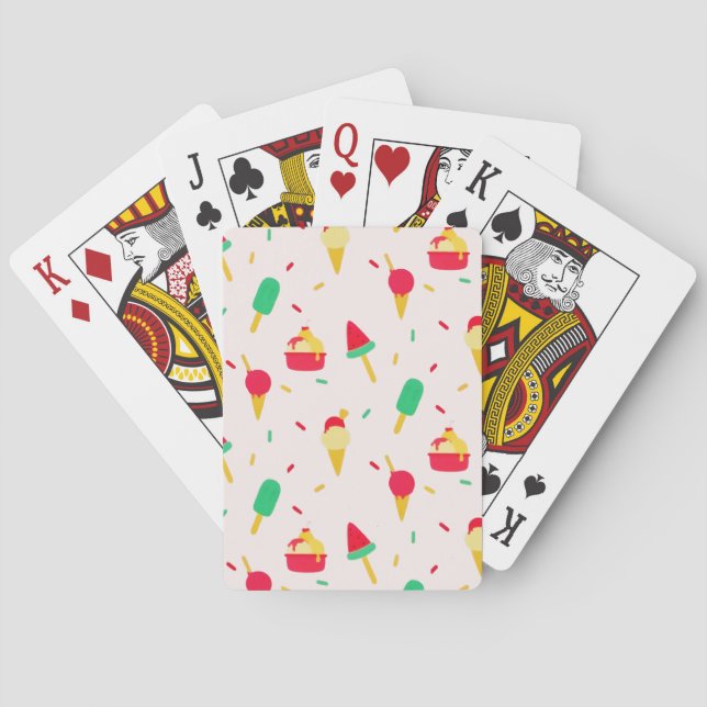 Jeu De Cartes Sweet Summer Fun Rainbow Ice Cream Sprinkings (dos)