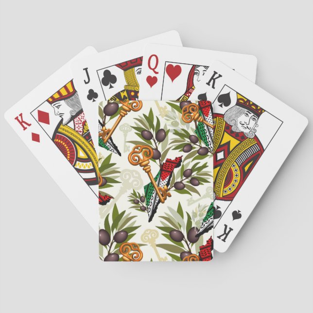 Jeu De Cartes Symbole clé palestinien du droit au retour (dos)
