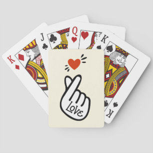 Jeu De Cartes Symbole d'amour coréen moderne