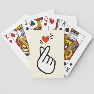 Jeu De Cartes Symbole d'amour coréen moderne