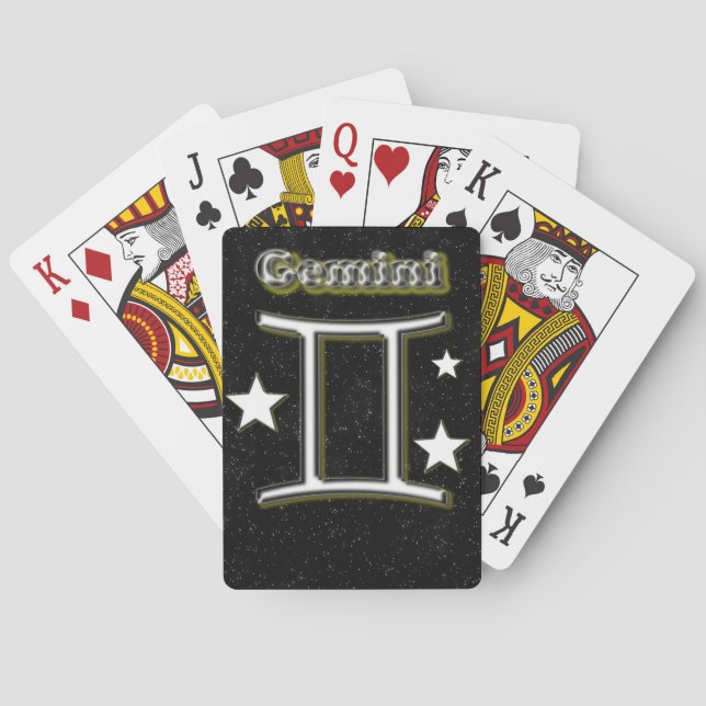 Jeu De Cartes Symbole de Gemini (dos)