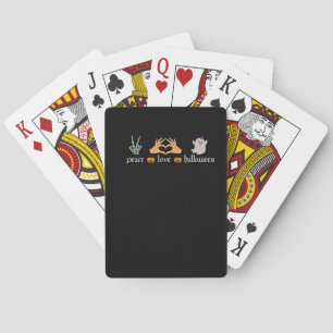 Jeu De Cartes SYMBOLE DE LA Paix Halloween Squelette sorcière ma
