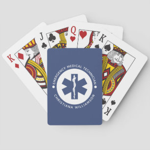 Jeu De Cartes Symbole EMT personnalisé Technicien Médicale d'urg