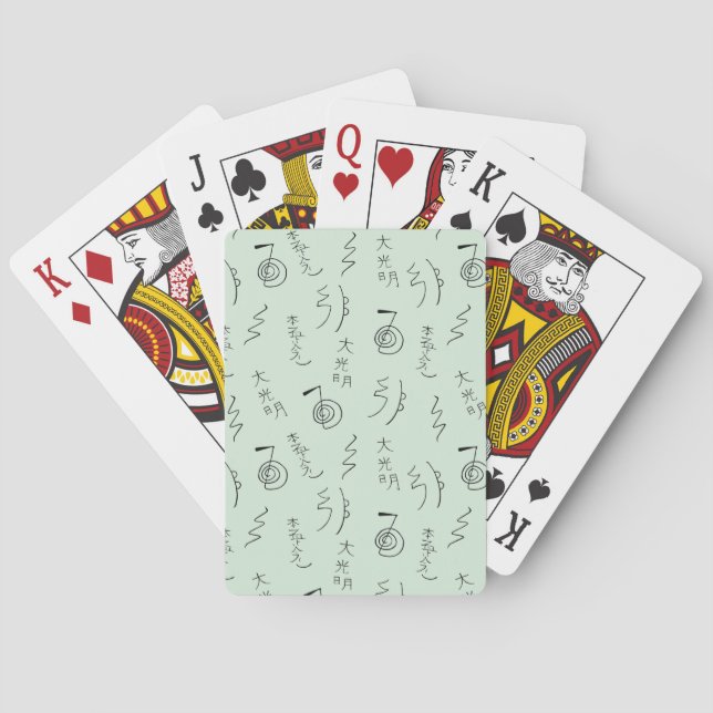 Jeu De Cartes Symboles Reiki Motif - Reiki Guérison (dos)