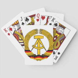 Jeu De Cartes Symbolisez le der RDA - emblème national de la RDA