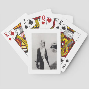 Jeu De Cartes T E Lawrence in Arab Dress (b/w photo)