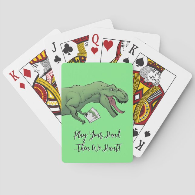 Jeu De Cartes T-Rex Dinosaur Carte Jeu Poker Jouer Cartes (dos)