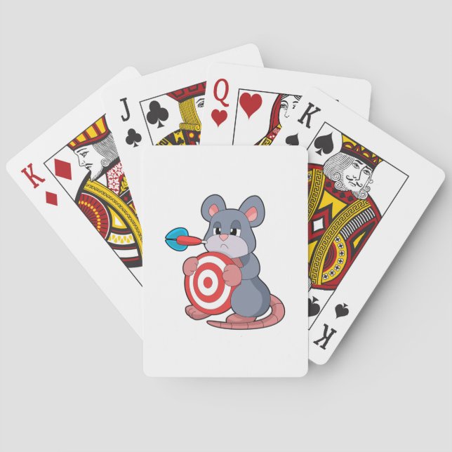 Jeu De Cartes Tableau de bord fléchettes de souris (dos)