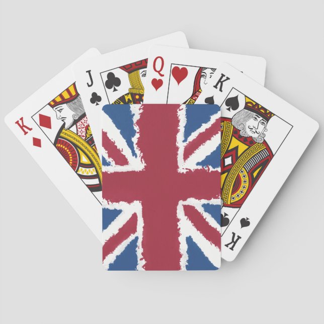 Jeu De Cartes Tableau Union Jack par Heva Weva (dos)
