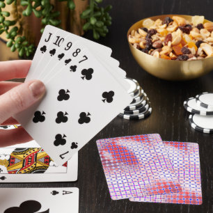 Jeu De Cartes Taches déchiquetées sous grille rustique conceptio