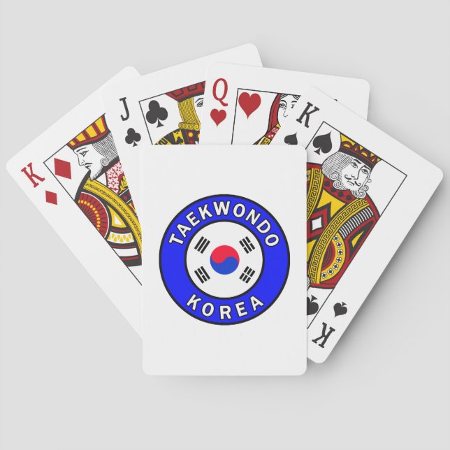 Jeu De Cartes Taekwondo Corée (dos)