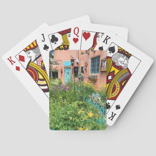 Jeu De Cartes Taos Garden Porte bleue Nouveau-Mexique (dos)